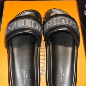 Louis Vuitton Black Sandals Never Worn